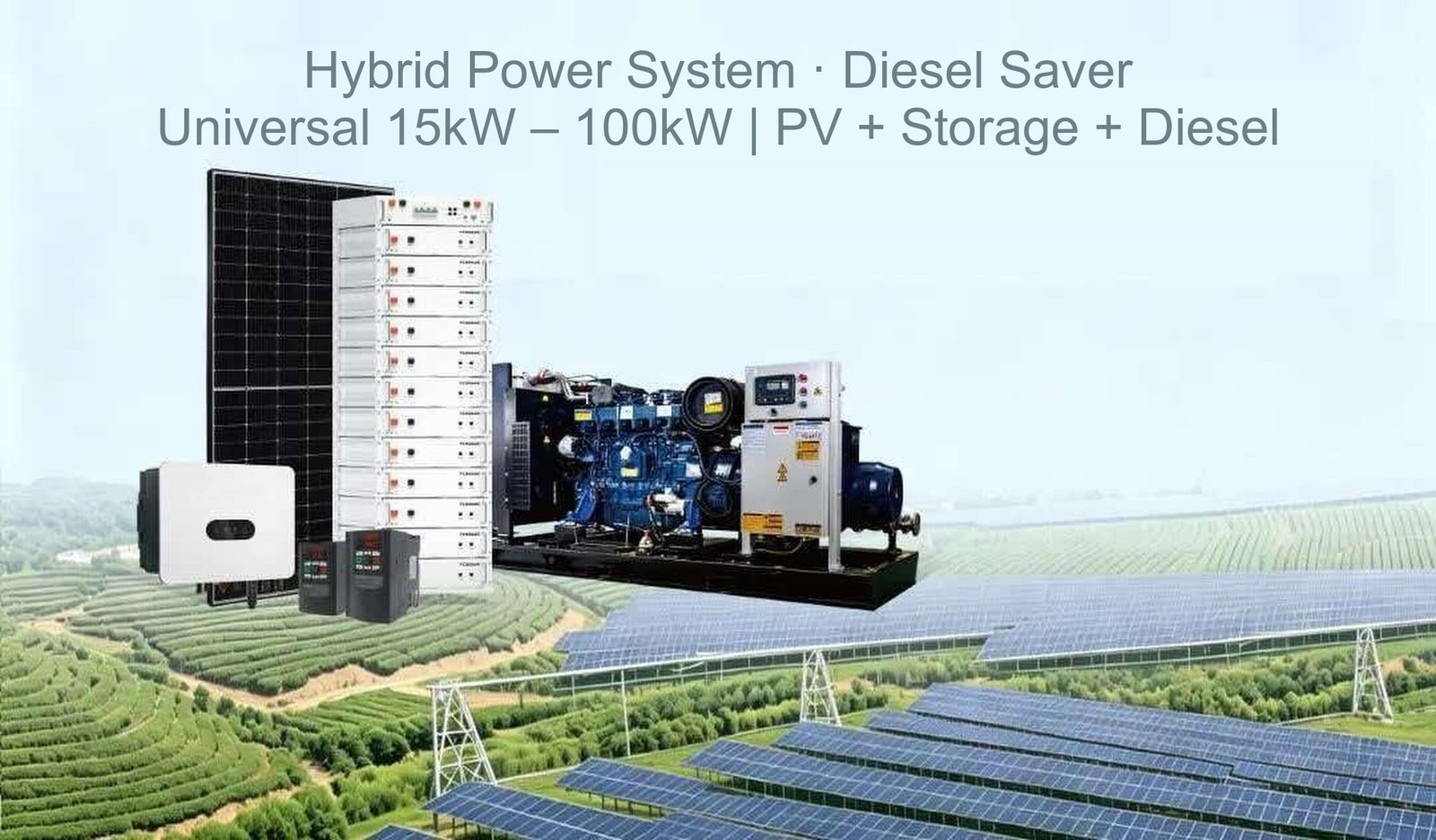 Solar Energy – Energy Storage – Diesel 10kW-1000kW Hybrid System