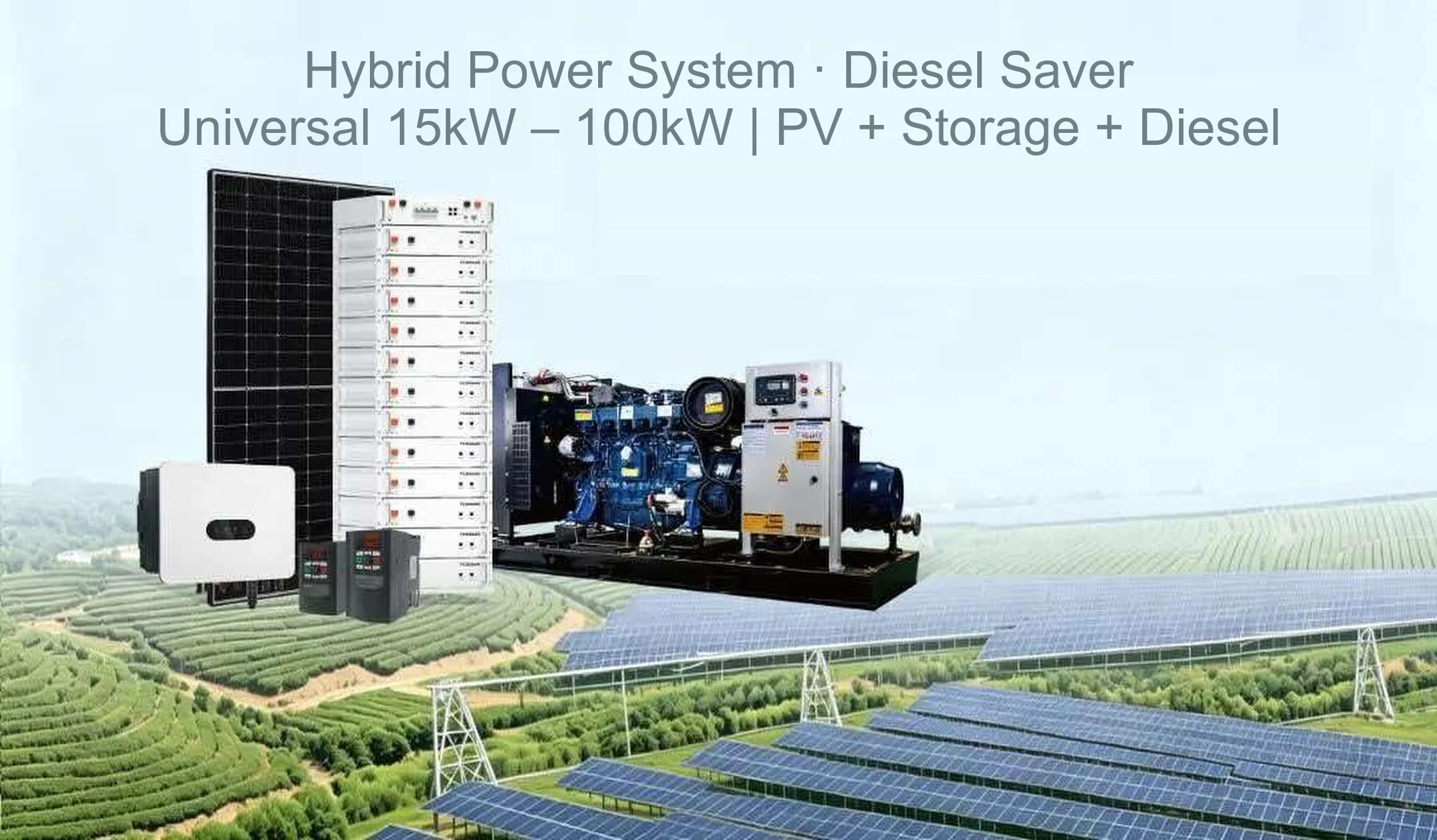 Solar Energy – Energy Storage – Diesel 10kW-1000kW Hybrid System